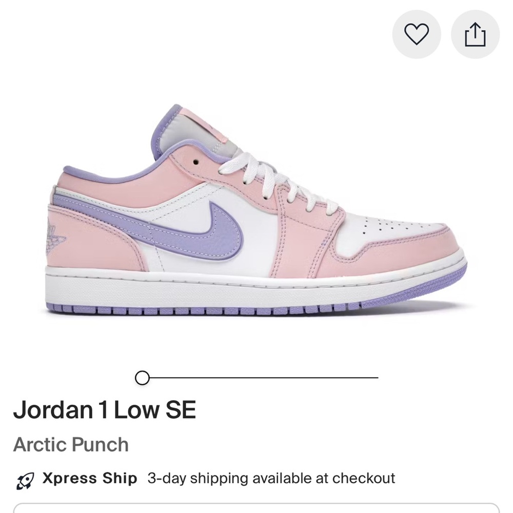 Jordan 1 Low SE Arctic Punch Pink Purple Sneakers